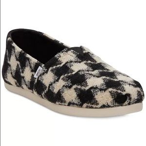 NEW TOMS Alpargata CloudBound Black XL Houndstooth Size: 11 Womens Item:10018770